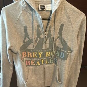 Juniors size medium The Beatles zip sweater